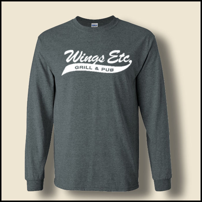 Dark Heather Wings Etc. Long Sleeve T-Shirt